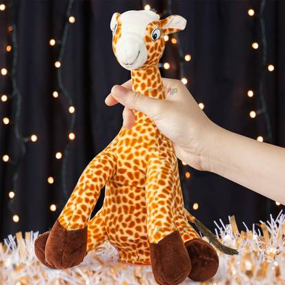 Zyamalox Dancing Giraffe Plush Toy Sing, Record and Repeat Dancing Cactus, Cactus Toy