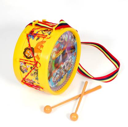 khushi enterprise Musical Drum 08 sized Hight 9.3 cm and Width 17.4 cm Weight 243