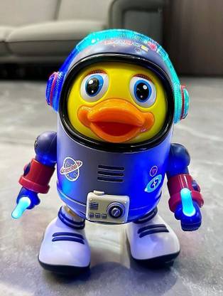 himanshu tex Dancing Singing Duck Toys with Led Light Space Duck Dolls Battery Operated Toy