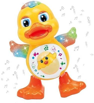 Mogli Dancing duck Toy for Kids,Battery Operated Baby Dancing Toys with Light Flashing
