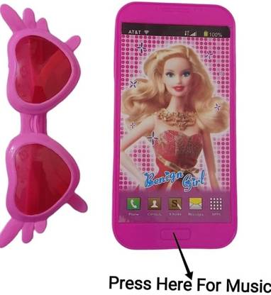 mithu Kids Mobile Phone Telephone Toy Set Benign Girl Music Phone with chasma