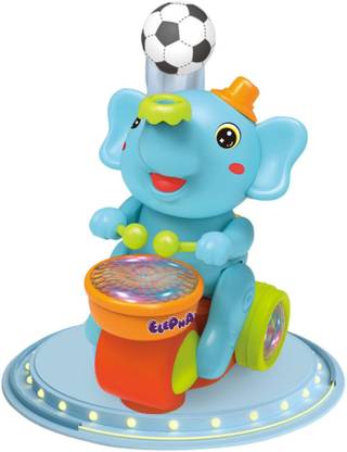 Robochamp Musical Elephant Flashlight with Drum Levitation Ball Walking Flying Ball