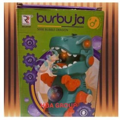 hda group Dinosaur Bubble Maker Machine with Colorful LED Lights Musical & Walking Dino