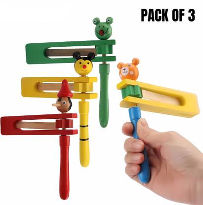 BLOOMBERRY Wooden Spinning Noise Maker for Kids and Toddlers