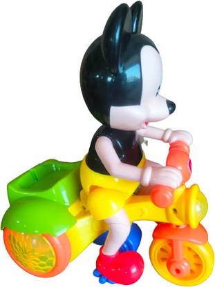 curiotoys Electric Multicolor Mickey Mouse cycle with Lights & Sound.