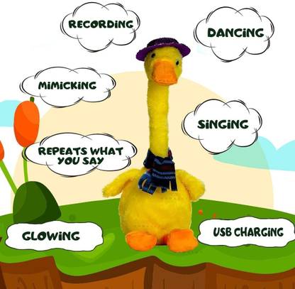 RIGHT SEARCH Dancing & Talking Plush Toy With Singing and Recording Toy