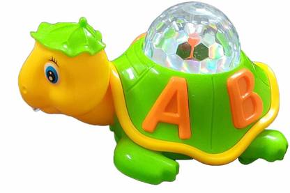 Vasuki Musical Turtle Toy For Kids With Light & Sound / Shaking Head