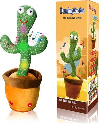 SALEOFF Dancing Talking Cactus Plush Toy, Wriggle, Singing, Repeats What You Say-1106