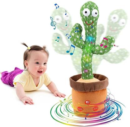 Sonpal USB Charging Dancing Talking Cactus Toy Wiggle & Singing Recording Repeat