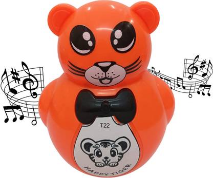 Just97 Push and Shake Cute Tumbler Roly Poly with Music Effect for Kids T22