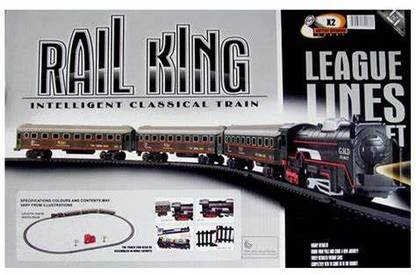 Trade world Rail King Intelligent Classical Train (Multicolor)