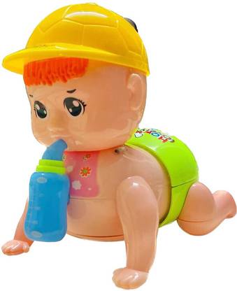Haulsale Musical Crawling Baby Toy - Dazzling 3D Lights & Dynamic Sound-607