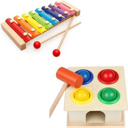 Kishore collection Combo of Hammer Ball+Xylophone Instrument for Kids 2+Years