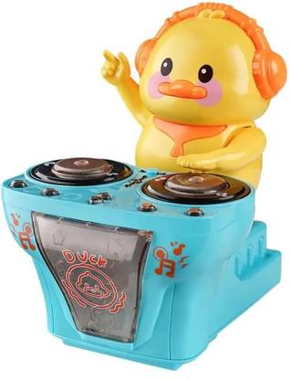 Time 2 toys DJ Ducky Toy with Moving Parts and 3D Flashing Light
