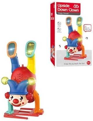 ROZZBY Upside Down Clown Toy with Lights and Sound for Toddlers Baby