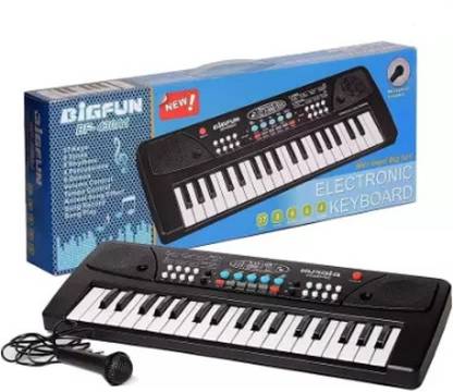 Tenmar Electronic Piano Keyboard with 61 Keys with LED Display & Microphone
