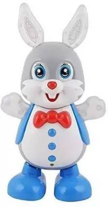 shinetoy Dancing Rabbit with LED Lights Flashing and Music, Singing Rabbit Toy,