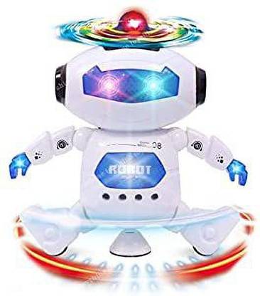 ROZZBY Dancing Robot with 3D Music Singing Dancing Naughty Robot (multicolor)
