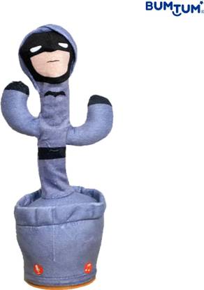 BUMTUM Batman Dancing Cactus Talking Plush Toy with Singing & Recording Function