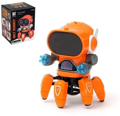SALEOFF Bot Robot Octopus Style, Colorful Lights, Music-All Direction Movement Toy-139