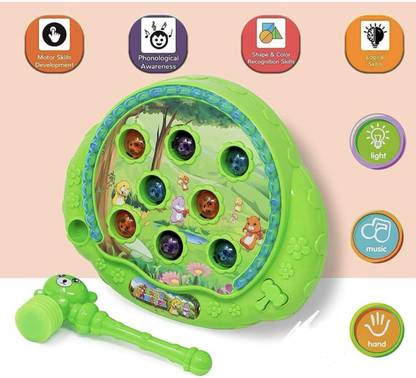 SAPY Crazy Hamster Whack A Mole Game Interactive Pounding Toy Kids