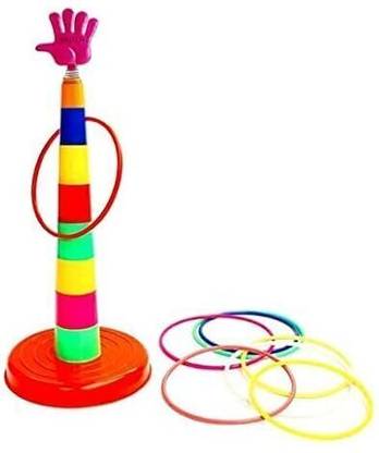 ZIYU TOYS Throw Game Ring Toss, Stake Quoits Hoopla Game for all, Playing Fun Pack of 1