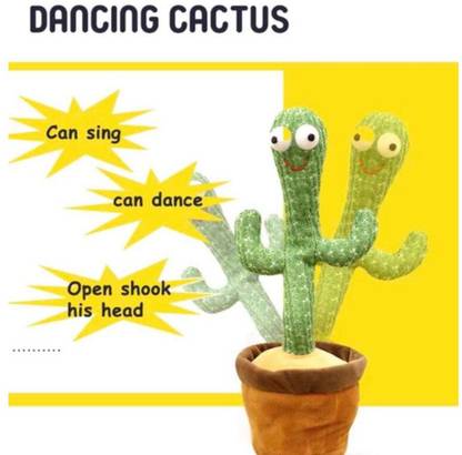 Mestie Cactus Toy Rechargable Dancing and Talking