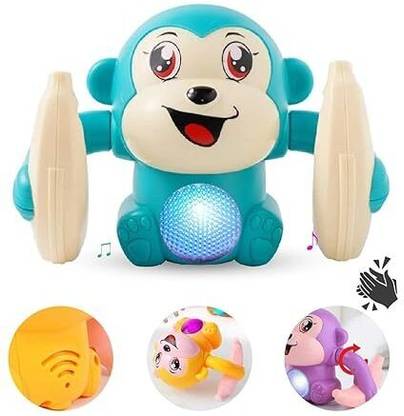 Chigy Wooh Monkey Toy Dancing ,Spinning Voice Control Banana Monkey jumping toy