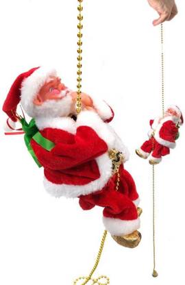 Glamezone Santa Claus Musical Climbing Rope for Christmas Tree Decor(Color As Per Stock)