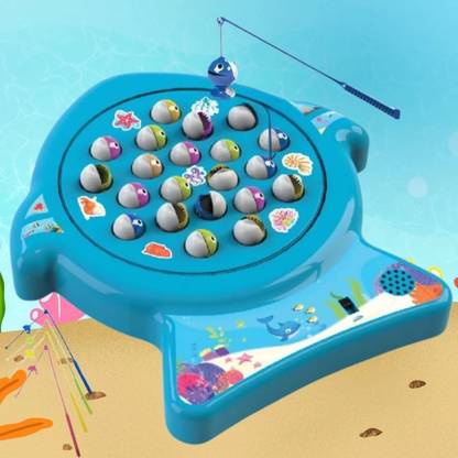 PlayMagic Musical Fishing Game|Fun Interactive Toy|With Lights, Sounds & Rotating Pond