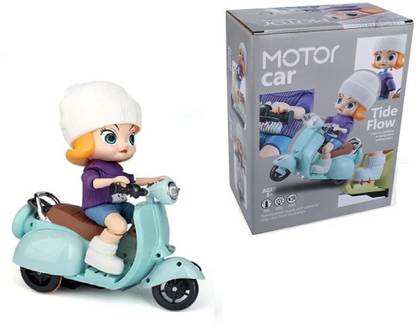 Rexter Musical Stunt Scooter With Ridder Girl 360° Rotation, Swing Action & Lights