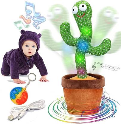 SOPALI Funny Cactus musical , sound recorder, voice repeated toy for kids