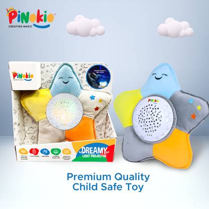 Pinokio Star Dreamy Light Projector Plush Soft Toy