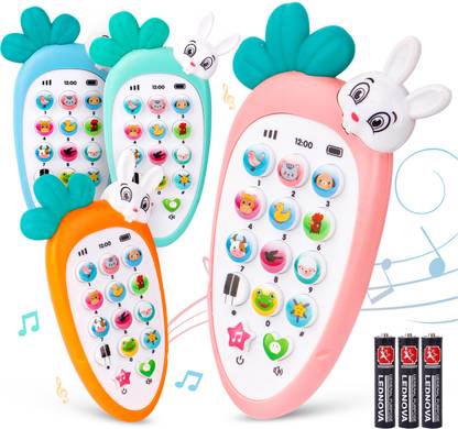 Skkities Carrot Phone wth Sound Buttons Music Box