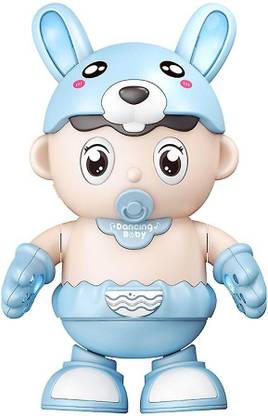 THE RED BABY Dancing Robot Doll with 3D Light Sound Left Right Up Down Movement