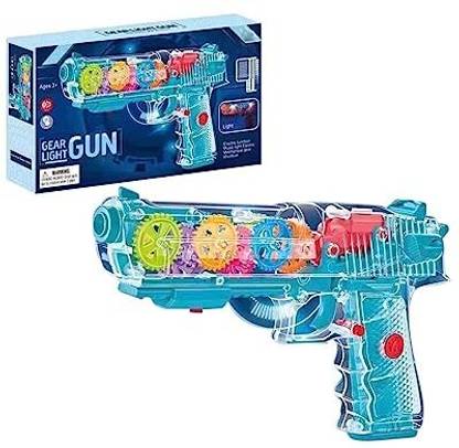 Rapo International Transperent Gear Light Gun Multi Mode Switching with Sound and Light for kids.