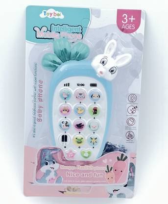 SALEOFF Carrot/Radish Style Baby Cell Phone Toy With Light & Various Music Sounds326