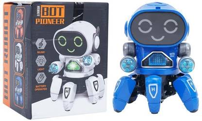 SALEOFF Bot Robot Octopus Style, Colorful Lights, Music-All Direction Movement Toy-174