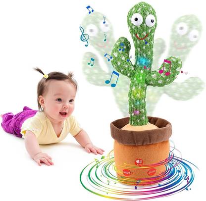 Fortay Dancing Cactus Toy, Talking Game Cactus Toy 120 Songs Talking Dancing Cactus Toy
