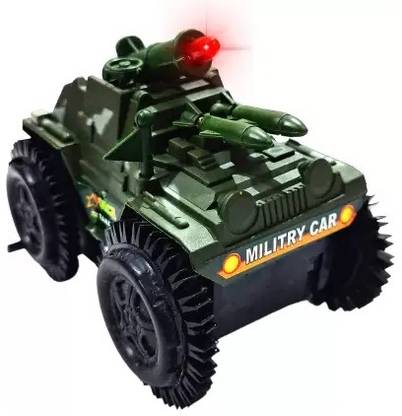 RSA एंटरप्राइजेज Army Tank Toy For Kids | Tumbling Tank | Battery Operated Mini Tank Toy