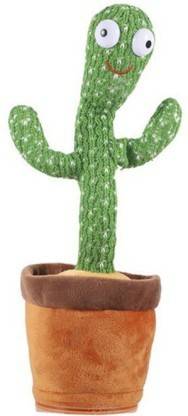 FASTFRIEND Talking +Dancing Cactus Toy Funny Education Toys for Babies Playing(Cactus Toy)