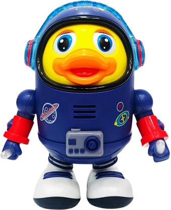Pepstter Dancing Space Duck Toy for Kids – Robot Duck Figure with Lights & Sounds