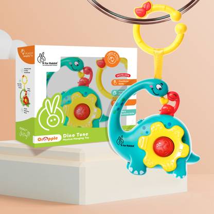 R for Rabbit Orapple Dino Tune Toy for Baby with In-built Music & Press and Play Mode