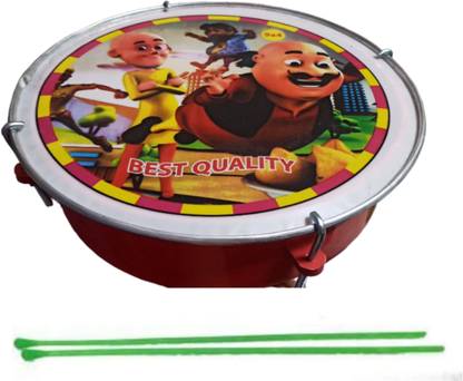 RV Enterprise Tasha Nagara Dhol/Drum with Stick, Tasha Musical Instrument for kids Multicolour