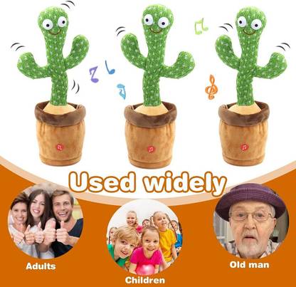 SALEOFF Dancing Talking Cactus Plush Toy, Wriggle, Singing, Repeats What You Say-788