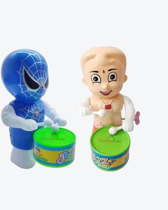 ROSEFAIR New key-operated cute Musical Spider drummer toy with drumming and dancing