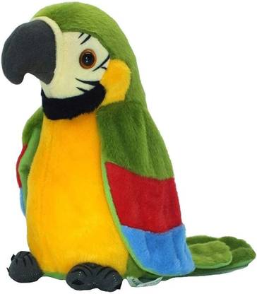NIYAMAT Talking Parrot Toy Repeat What You Say , Electronic Mimicry(Color AS PER Stock