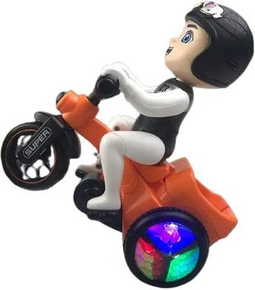 Supermax Electric 03 Bicycle Stunt Toy - 360 Degree Rotating