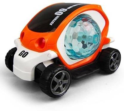 MAHESH collection Bump and Go Action 360 Degree Rotating Battery Operated Future Stunt Car Toy