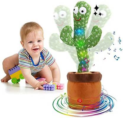 BUNE Talking & Dancing Cactus|Can Sing Wriggle & Repeat What You Say | Baby Toy